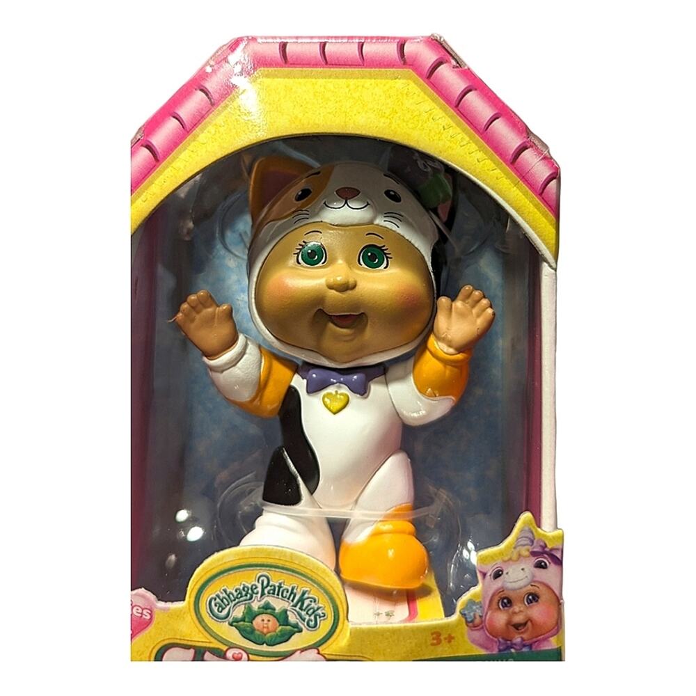 CutieTown Cabbage Patch Kids Cat With Purple Bow Outfit Collectable Toy NIB